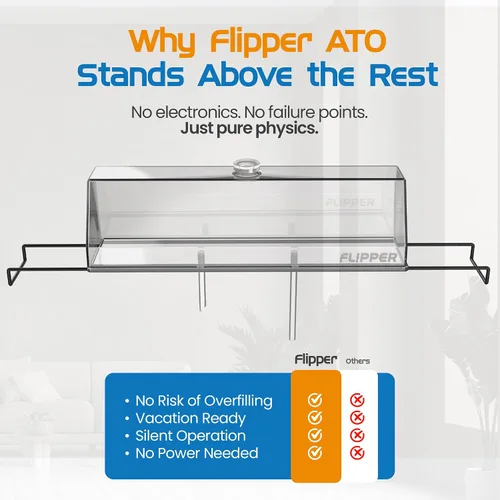 Vista 5 de Flipper Aquarium Auto Top Off System Mantenedor de nivel de agua ATO para tanques de acuario de agua dulce y salada