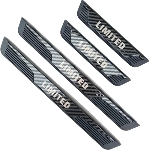 Vista 7 de Kit de protector de umbral de puerta inoxidable para Subaru Crosstrek Impreza WRX Limited 2023 (texto limitado negro)