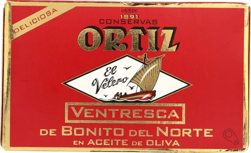 Vista 2 de Ortiz Ventresca atún blanco en aceite, 4 oz