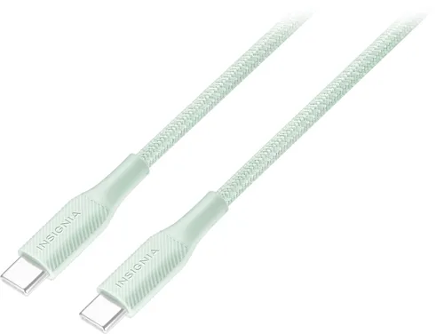 Vista 17 de Insignia Cable trenzado USB-C a USB-C (5 pies, morado claro)