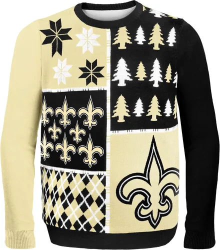 Vista 20 de FOCO NFL Unisex-Adult NFL Busy Block Ugly Sweater