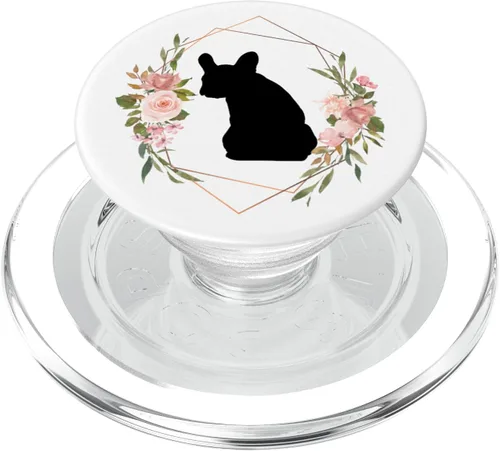 Vista 8 de Bulldog francés perro perrito Doggo mascota mamá cachorro raza blanco PopSockets PopGrip: agarre intercambiable para teléfonos y tabletas