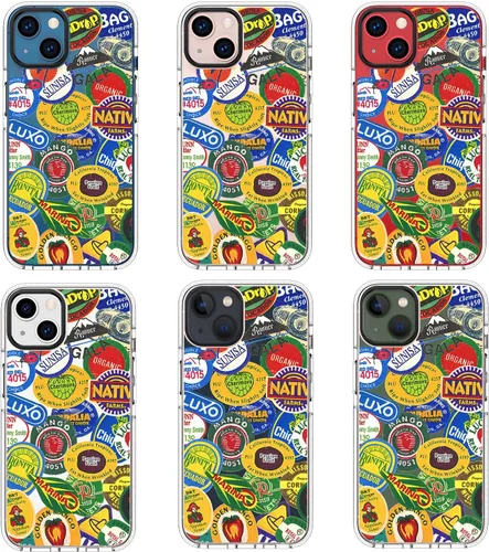 Vista 7 de Funda para teléfono compatible con iPhone 13, protección contra caídas que absorbe los golpes, funda protectora de TPU suave y transparente diseñada