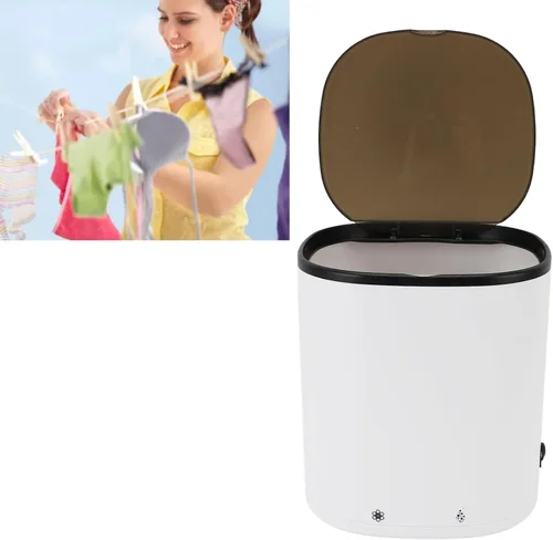 Vista 7 de Lavadora pequeña de 2000 mAh recargable portátil con cesta de drenaje para calcetines de ropa interior, mini máquina de lavandería compacta