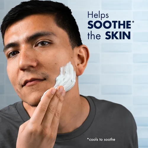 Vista 5 de Gillette Gel de afeitado hidratante Series 3X, 6 unidades, 7 onzas cada uno, lubricación para proteger contra la irritación, azul-blanco, 7 onzas