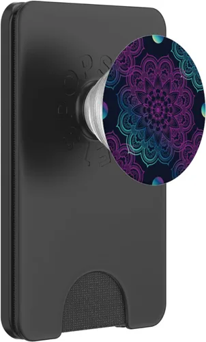 Vista 7 de Mandala Art Meditación Geométrica Mindfulness Peace Seeker PopSockets Estándar PopGrip