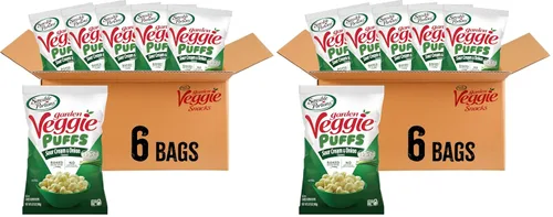 Vista 21 de Sensible Portions Garden Veggie Puffs, hecho con aceite de aguacate, aperitivo sin gluten, aperitivos para niños y familias, sabor rancho de eneldo