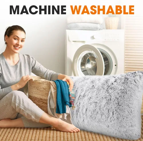 Vista 7 de Cheer Collection Almohada larga para el cuerpo, almohada larga suave y mullida para sofá y cama, almohada de felpa para dormir de lado, almohada