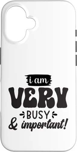 Vista 32 de Very Busy & Important Retro Groovy Text Design Case for iPhone 17