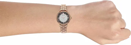 Vista 6 de Emporio Armani Reloj de vestir para mujer con pulsera de acero inoxidable