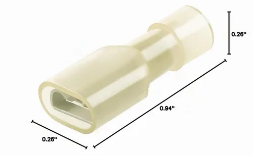 Vista 8 de El conector femenino amarillo 12-10 AWG/Gauge desconecta los terminales