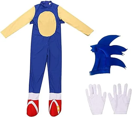 Vista 6 de JQMAO Hedgehog Costume Kids Halloween Costumes for Boys Cosplay Cartoon Bodysuit Pretend Play Onesies For Boys