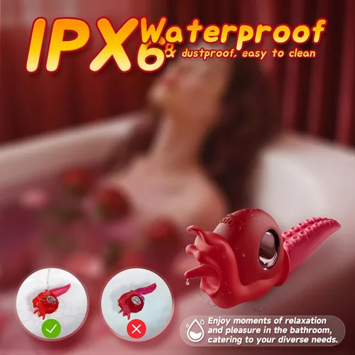 Vista 5 de Sex Toys - Vibradores para adultos para mujeres, vibrador de presión de lengua, vibrador de calentamiento, juguete sexual con 10 lamiendo