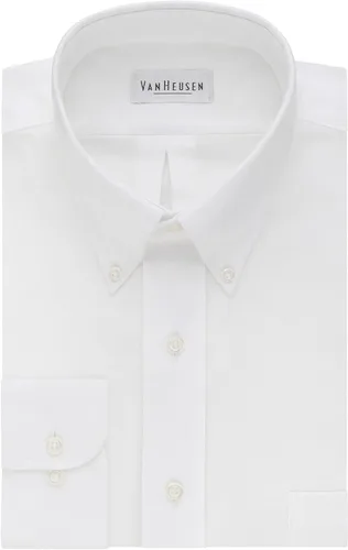 Vista 3 de Van Heusen Mens Dress Shirt Regular Fit Oxford Solid