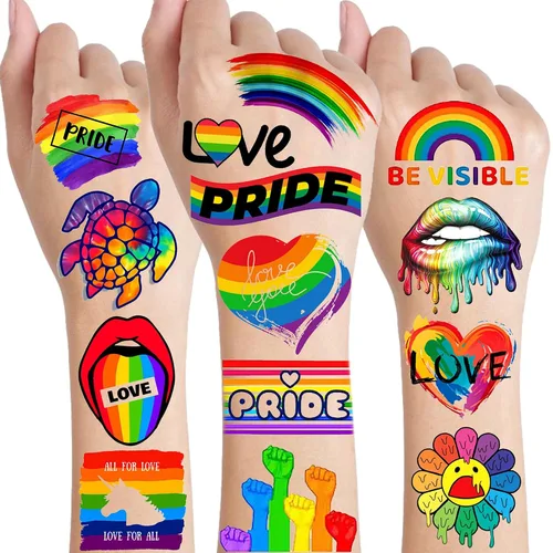 Vista 10 de 49 tatuajes patrióticos estadounidenses 4 de julio, Día de la Independencia, tatuajes temporales conmemorativos para veteranos, decoración del Día