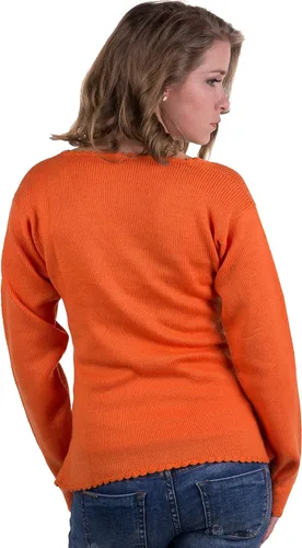 Vista 2 de Gamboa Suéter de alpaca con cuello en V para mujer, suéter ligero de verano para mujer