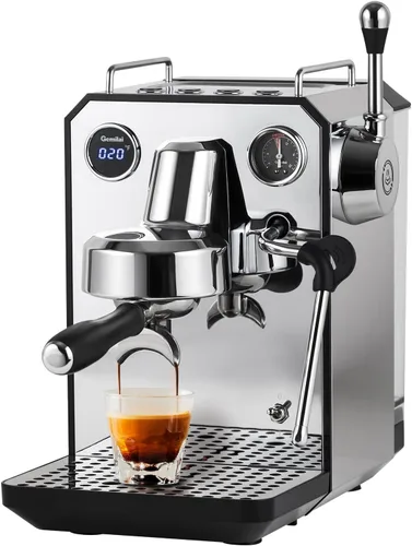 Vista 11 de Gemilai Owl G3006 - Máquina de café expreso para el hogar, control de temperatura PID y cabezal de grupo comercial de 2.283 in, cafetera de acero