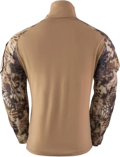 Vista 2 de Kryptek Men's Tactical Rugby Half Zip, Long Sleeve Shirt
