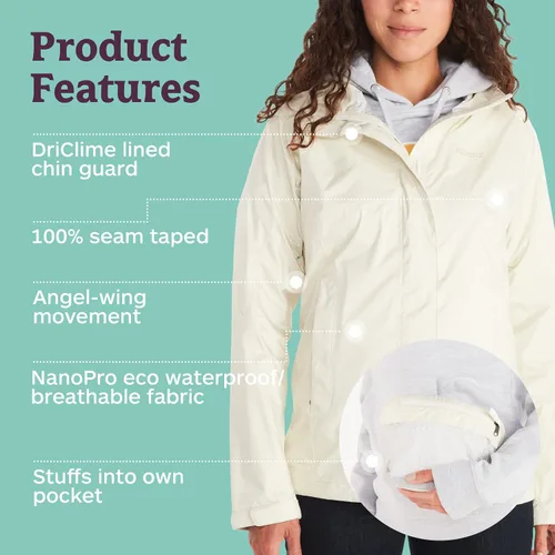 Vista 4 de MARMOT Women's Precip Eco Waterproof Rain Jacket
