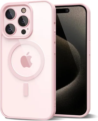 Vista 169 de oakxco Funda magnética transparente compatible con Magsafe, bonita funda delgada y transparente de poliuretano termoplástico no amarillenta, carcasa