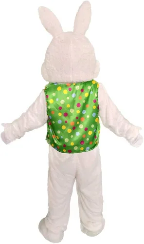 Vista 4 de Easter Bunny Costume Rabbit Mascot Adult Size Halloween Party Dress