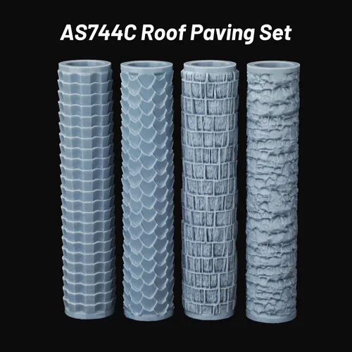 Vista 4 de Set de rodillos de terreno para modelado de espuma – Construye impresionantes techos para paquetes de terreno DND, bloques de construcción de As744-c
