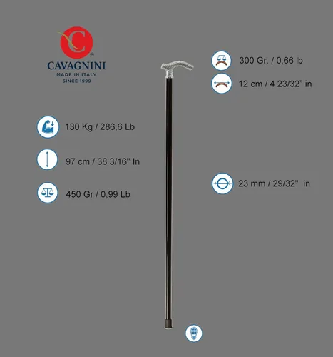 Vista 9 de Italia - Bastón de caminar personalizado con longitud