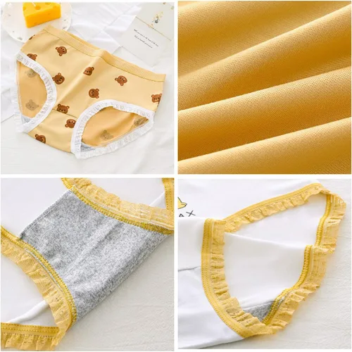 Vista 7 de SINROYEE Ropa interior para mujer, cosplay, anime, suave, transpirable, de algodón, para damas, lindas bragas japonesas, 5