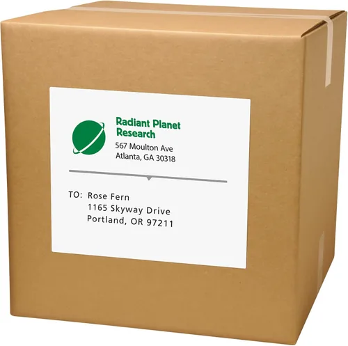 Vista 7 de Avery Matte White Shipping Labels, Permanent Adhesive, 8-1/2" x 11", 20 Labels (8255) (Pack of 5)