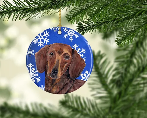 Vista 328 de Caroline's Treasures Cavalier Spaniel - Adorno de cerámica para colgar en el árbol de Navidad, para el hogar, Navidad, fiestas, regalo, 3 pulgadas