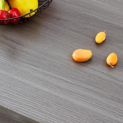 Vista 4 de Mesas de centro modernas de 2 niveles rectangulares de madera con amplio almacenamiento, perfectas para sala de estar, decoración de sala