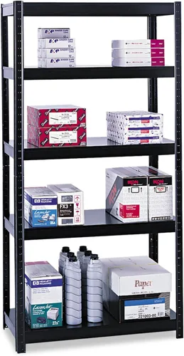 Vista 5 de Safco 5 Shlef - Estantería sin pernos de 36 x 18 x 72 pulgadas, resistente 850 libras por estante, organiza el hogar, oficina, garaje, aula y más