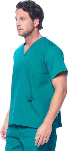 Vista 3 de Dagacci - Uniforme médico para mujeres y hombres, camisas médicas