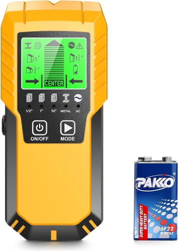 Vista 9 de Detector de pernos Sensor de pared Escáner de pared - Detector de pernos 5 en 1 con sensor electrónico, escáner de pared con pantalla LCD