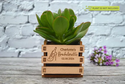 Vista 6 de Regalos de despedida de soltera - Regalos de despedida de soltera para damas de honor - Decoración de despedida de soltera - Mini maceta