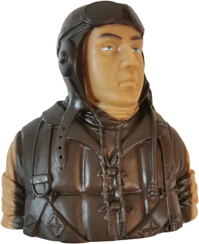Vista 2 de Figuras de piloto de 1/5 de la Segunda Guerra Mundial pintadas a mano para aviones RC modelo avión avión Warbird Sport Jet Car Boat Drone Toy Driver