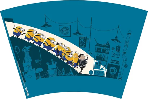 Vista 2 de Tervis Despicable Me Minions The Rise of Gru - Vaso aislado de doble pared hecho en Estados Unidos, mantiene las bebidas frías y calientes, 24