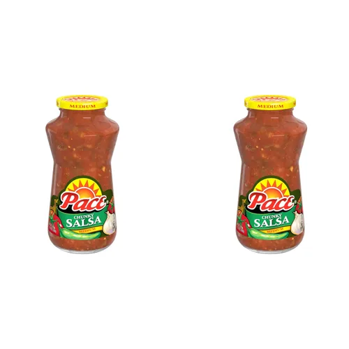 Vista 17 de Pace Salsa mediana gruesa con bajo contenido de sodio, tarro de 16 onzas