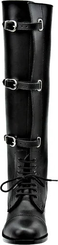 Vista 3 de Hombre Hombre Semental Campo Caballo Botas Elegante Moda Equestrian Negro