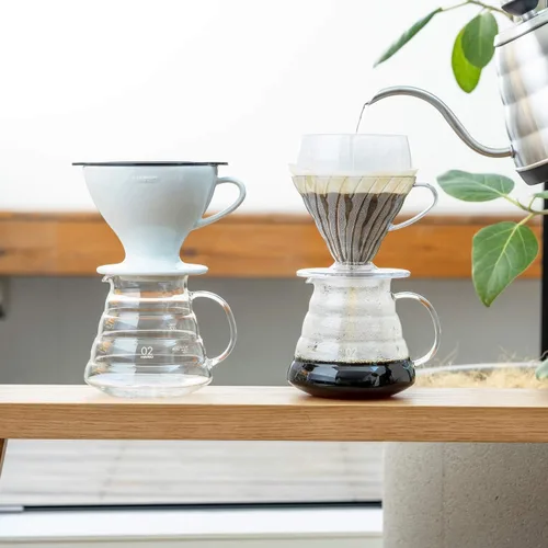 Vista 6 de Hario V60 Drip-Assist, Tamaño 02, Transparente