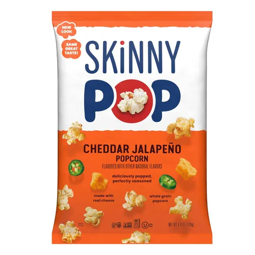 Vista 15 de SkinnyPop Palomitas de maíz, lima de aguacate, aperitivo de grano entero, aperitivo sin lácteos, bolsa de 4.4 onzas