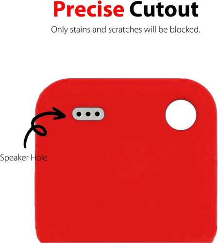 Vista 3 de Funda de silicona para Tile Pro 2020 y 2018 con llavero, paquete de 2 fundas protectoras antiarañazos para rastreador de azulejos (negro/rojo)