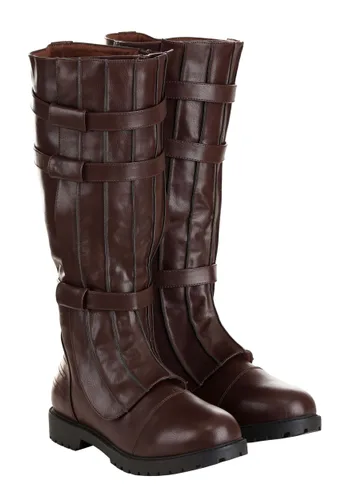 Vista 3 de Botas de disfraz marrones con correas para hombre Multicolor