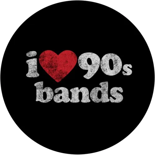 Vista 3 de Retro Nostalgia 1990s I Love 90s Bands PopSockets Standard PopGrip