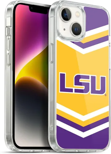 Vista 35 de Head Case Designs Funda de gel suave con licencia oficial de la Universidad Estatal de Louisiana LSU Camou compatible con Apple iPhone 7 Plus/iPhone
