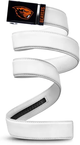 Vista 73 de Mission Belt Con licencia oficial de la NC Alabama Crimson Tide Crimson Tide (Cuero Negro)