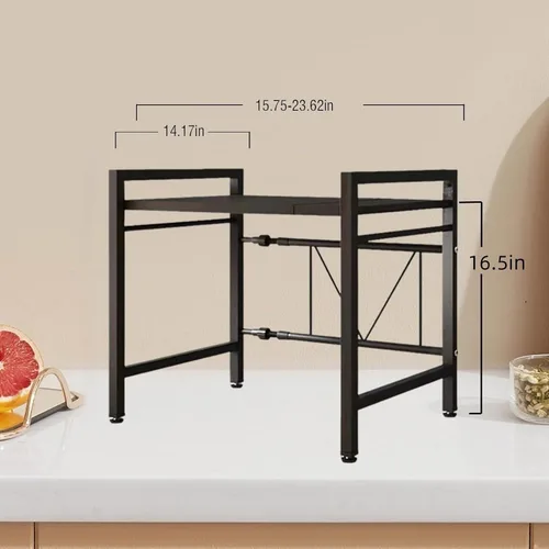 Vista 3 de Soporte extensible para horno microondas de 2 niveles con 6
