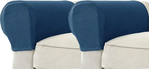 Vista 8 de Funda para reposabrazos, protector de muebles, fundas elásticas para brazos de sofá, funda lavable para sillón, funda de brazo para sofá, silla