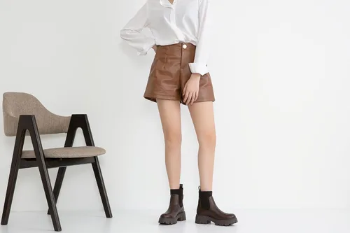 Vista 9 de Jeossy Botines 9610 para mujer, con plataforma Chelsea, tacón grueso, suela elástica