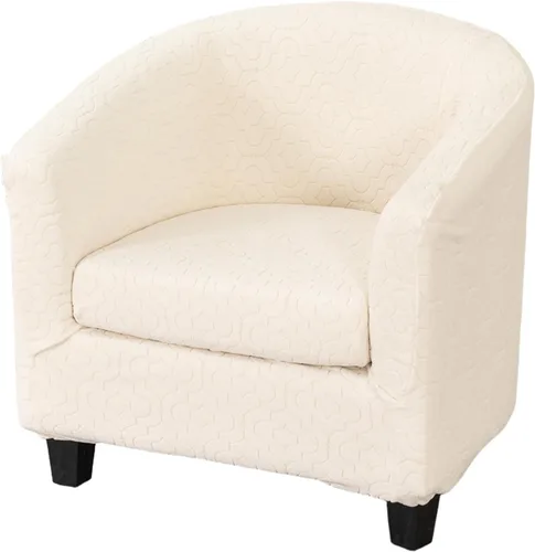Vista 25 de NILUOH - Funda para silla de club de 2 piezas, funda elástica para silla de bañera redonda, fundas para silla de barril, fundas antideslizantes